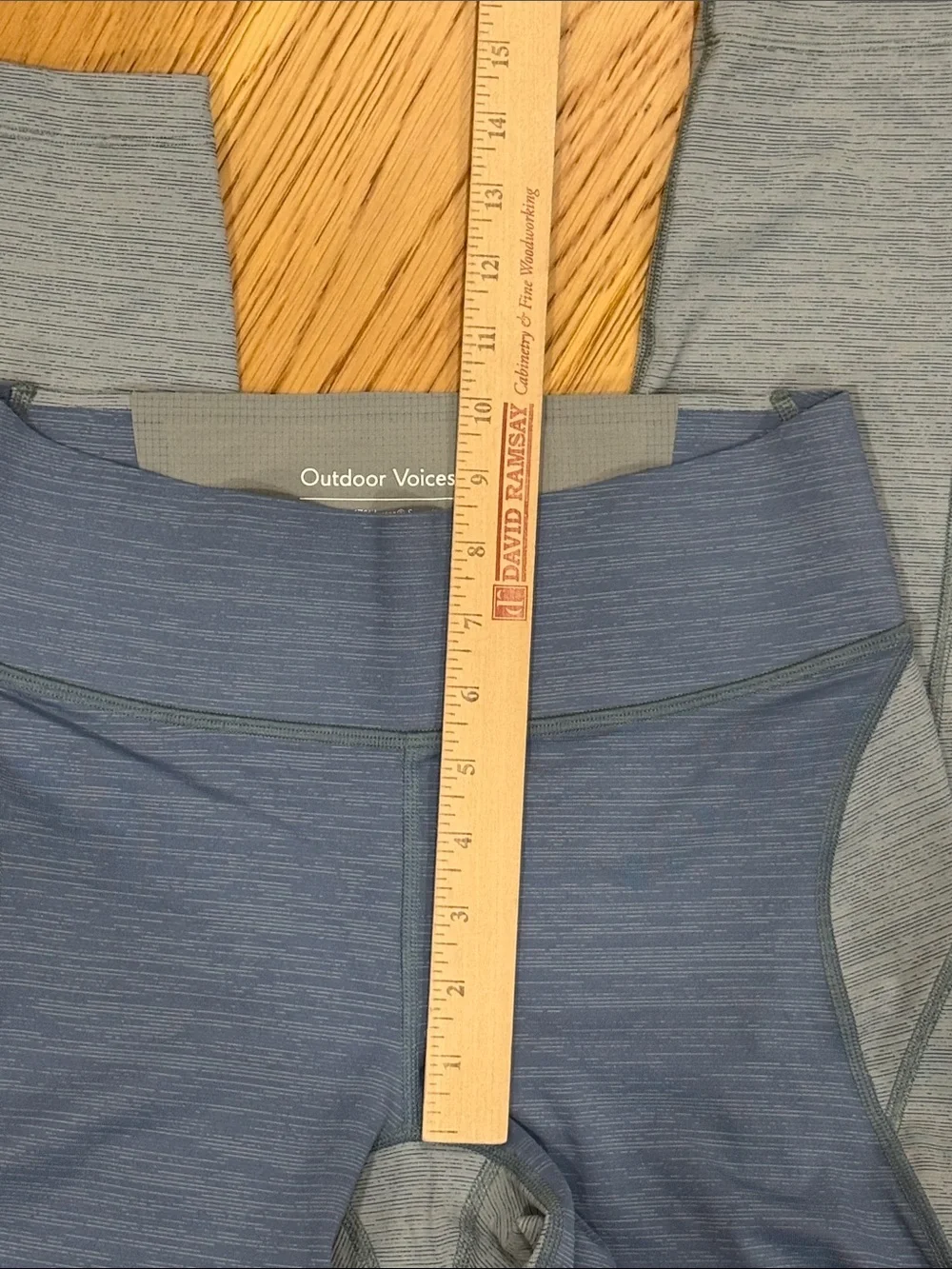 *Outdoor Voices Heathered Blue Techsweat Leggings Womens Medium - Picture 10 of 11